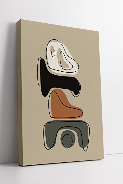 KOSS Dijital Pictură pe pânză cu forme minimaliste abstracte – Decor modern î...