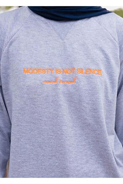 Mayovera Hijab Tracksuit Top -Silence