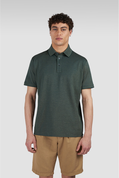 PAUL&SHARK MEN'S KNITTED POLOSHIRT C.WCOTTON