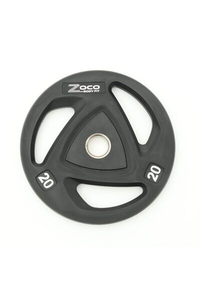 ZOCO BODY FIT Disc de fitness, Zoco Body Fit®, GLP008, Greutate 20 kg, Antiaderent, Negru