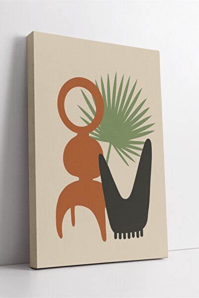 KOSS Dijital Μοντέρνα ζωγραφική σε καμβά σε αφηρημένη μορφή φυτών και γλυπτικ...