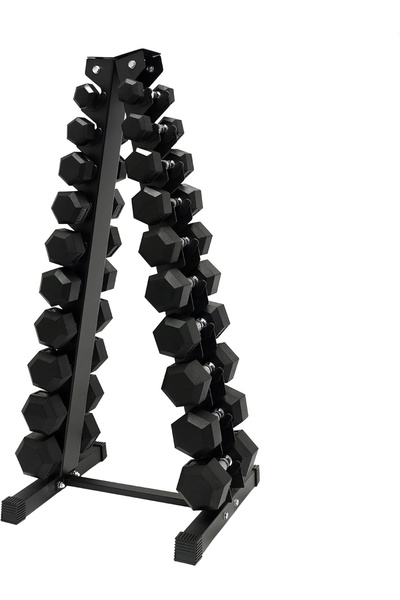 ZOCO BODY FIT Gantere hexagonale și suport 2,5 kg - 25 kg, Zoco Body Fit®, Gr...