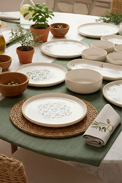 Kitchen Life D-Harma Stackable Breakfast Set - Luxury Breakfast Presentation Set Plate