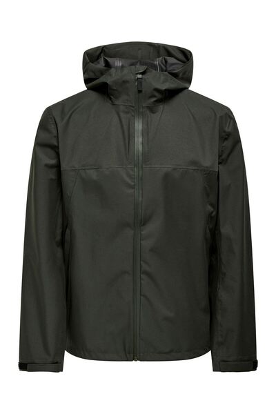 Only & Sons ΑΝΔΡΙΚΟ ΓΚΡΙ ΠΑΛΤΟ ONSLUKE WATERPROOF JACKET OTW VD - 22031606