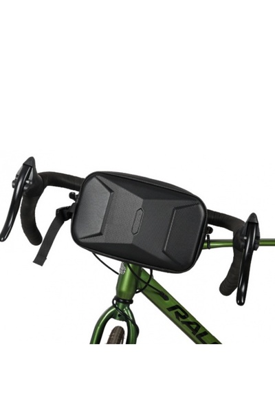 zola Bicycle bag, bag type, handlebar attachment with velcro, polyester, 25 x 8 x 16 cm, black