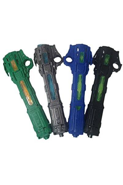 LRS STORE Pilli Işıklı Hareket Sensörlü Sesli Samuray Kılıcı Katlanır Oyuncak Işın Kılıç 60 cm