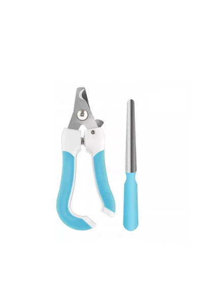 zola Cat nail clippers, with battery included, non-slip and ergonomic handle, 14x1.5, blue