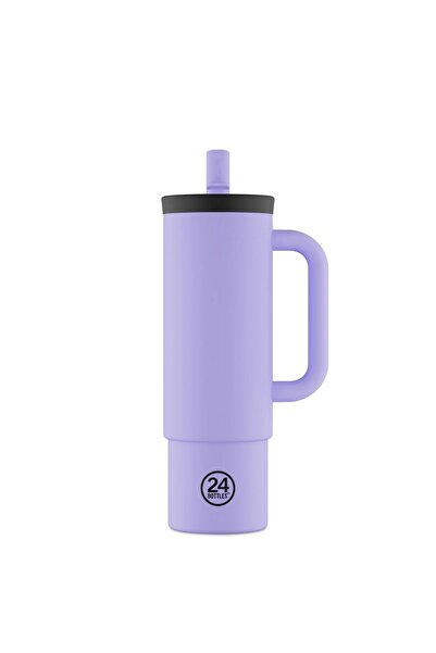 24 Bottles Straw Cup Erica Pipetli Paslanmaz Çelik Termos 800 ml