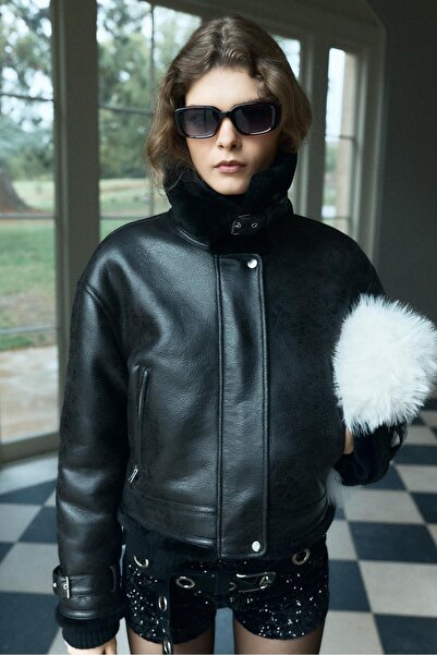 Stradivarius Double-faced short jacket