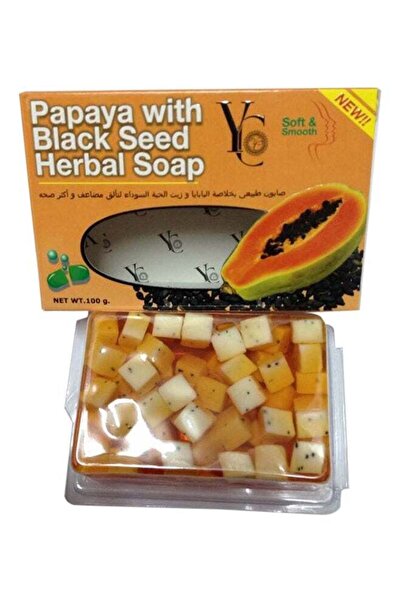 YC Soap with papaya and black seed extract, 100 grams