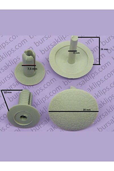 bursaklips 2897 مشبك تثبيت سقف مرسيدس أكسور (رمادي فاتح) (10 مجموعات)