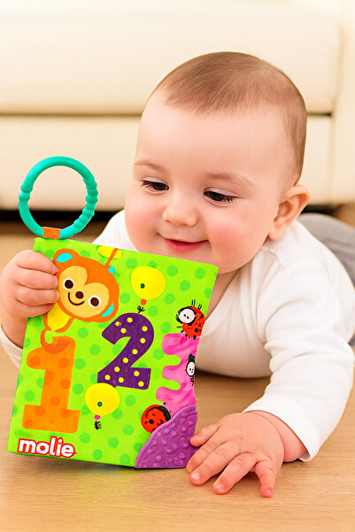 Babyjest 3D Soft Kitap Hışırtılı Diş Kaşıyıcılı Aktivite Kitabı