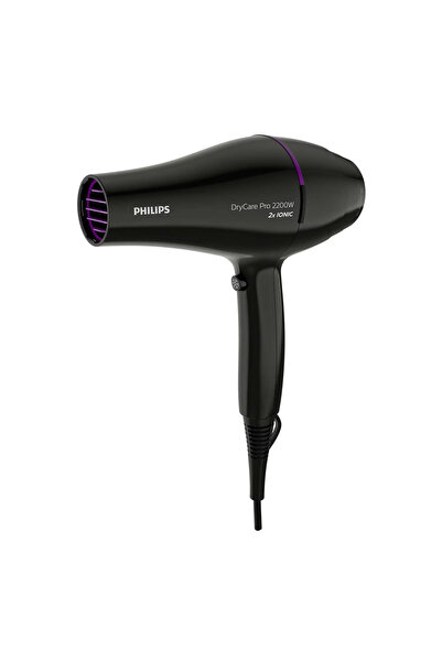 Philips Uscator de par BHD274/00, 2200W, technologie Thermo Protect, motor CA, Negru