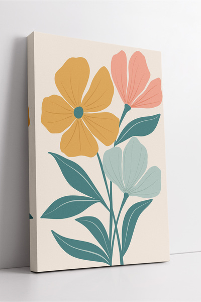 KOSS Dijital Pictură decorativă modernă minimalistă în stil boho în tonuri pa...