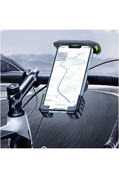 zola Bicycle phone holder, adjustable 4.7-7", handlebar mount 0.7-1.5", screw clip, silicone protection