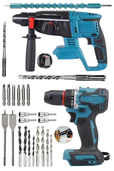 HAMMERKRAFT Bl Motor Kömürsüz Kırıcı Delici Hilti ve Şarjlı Darbeli Çelik Man...