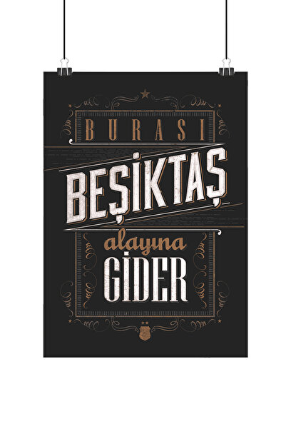 VİNTAGE GEZEGEN Beşiktaş Poster2 - Retro Duvar Dekoru