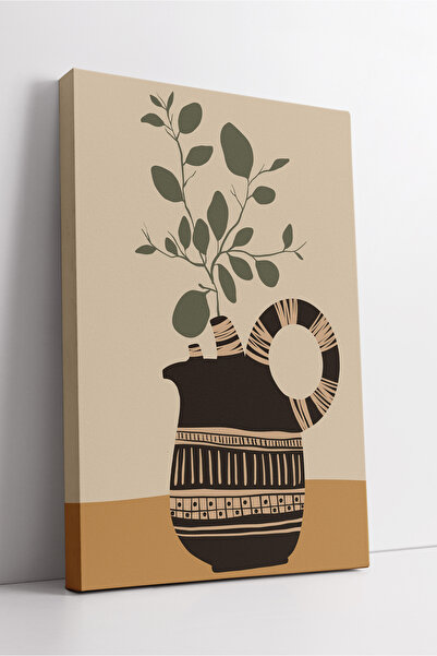 KOSS Dijital Μινιμαλιστικός διακοσμητικός πίνακας σε στυλ Boho σε καφέ έθνικ ...