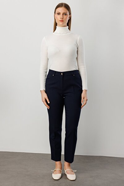 Ekol Narrow Leg Plus Size Trousers