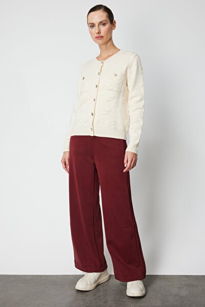 ON Embossed Crew Neck Cardigan