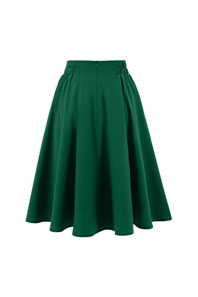 OEM Women's Pleated Knee-Length Skirt