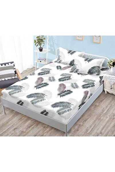 Casa de Vis Fitted sheet with elastic + 2 pillowcases, 160/200, Online, JE-02