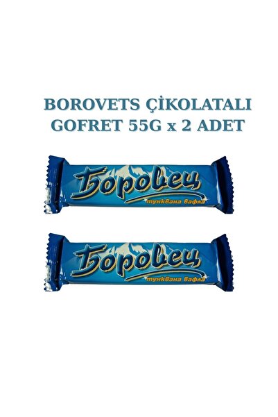 Borovets Çikolatalı Gofret 55g x 2 Adet
