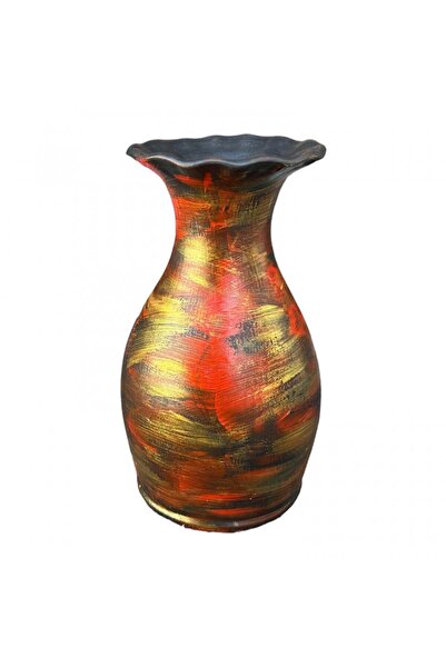 Ceramica Martinescu Hand-decorated ceramic vase, unique, 20cm