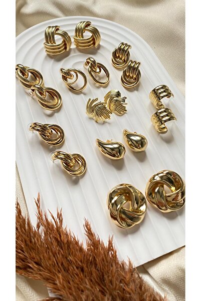 Accessories Yaprak Metal Küpe