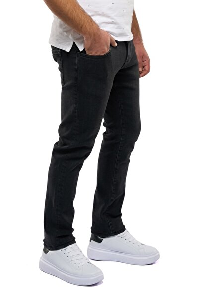 Centini Men’s Slim Fit Jeans, Reed, Black