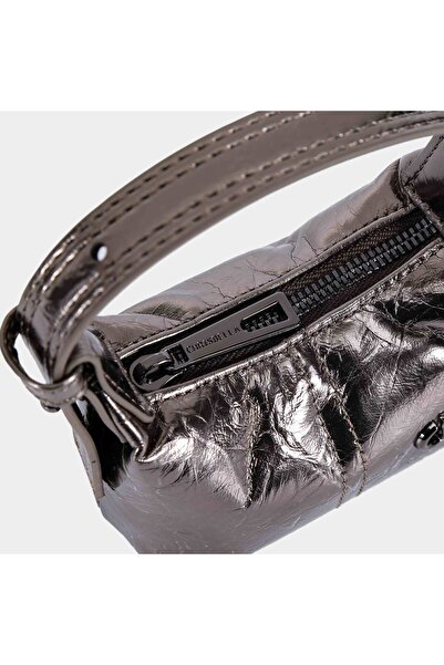 Chrisbella Mini Crinkle Leather Shoulder Bag