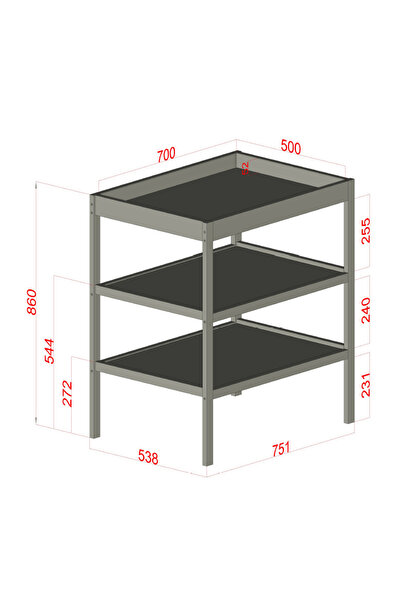 Qmini Changing Table, White