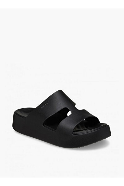 Crocs Women's Slip On Getaway Platform H-Strap Slide Sandals | 209409-001