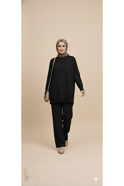 cemo Knitwear Tunic Trousers Hijab Suit