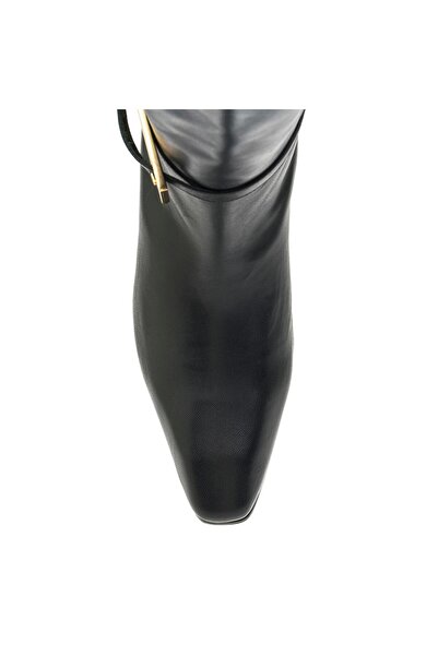 Sofia Baldi Basel Black Genuine Leather Women's Heel Boots