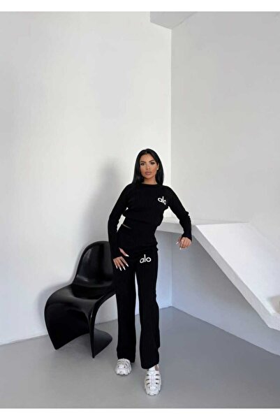 Cemre Life New Deux Stylish Design Knitwear Set with Finger Detail