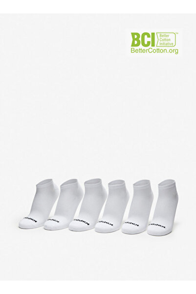 Kappa جوارب رياضية بطول الكاحل بشعار الماركة - طقم من 6 قطع