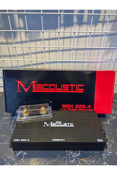 MACOUSTİC MSX 225.4 4 KANAL KOMPAKT OTO AMFİ