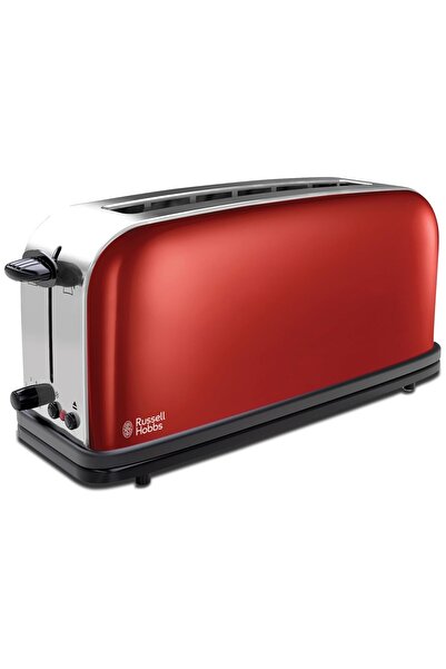 RUSSELL HOBBS 21391-56 Colours Plus 2 Dilim Uzun Yuva Ekmek Kızartma Makinesi - Kırmızı