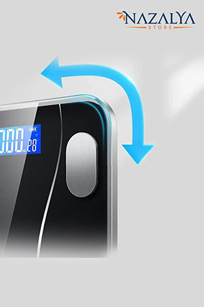 Nazalya Dijital Baskül Yağ Su Kas Vücut Kitle Endeksi Kilo Ölçer Tartı