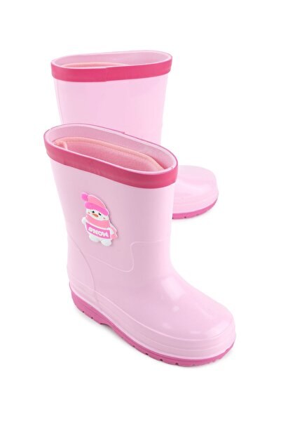 GEZER Girl's Winter Detachable Warm Lining Waterproof Rain Boots