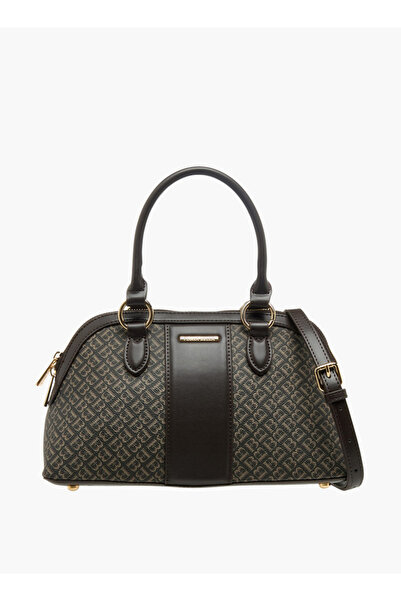 Flora Bella by Shoexpress Monogram Print Tote Bag with Double Handle - D 13 cms