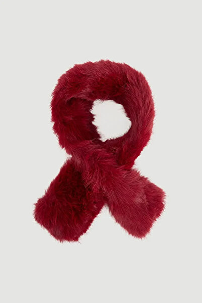 Gusto Inner Fur Scarf - Plum