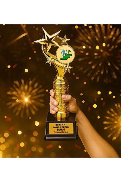 Bk Gift Kişiye Özel Ödül Kupası - 32 cm, Şampiyon Ödül Kupası, Başarı Kupası,...