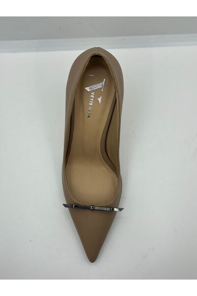 VEYİS USTA Genuine Leather 8 cm Heeled Stiletto