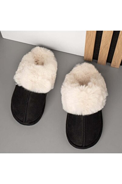 BMoD Γυναικείες μαύρες σουέτ παντόφλες MOD14120