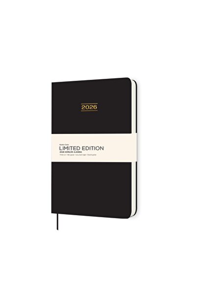 KESKİN COLOR Keskin 2026-17*24 Твърда корица Лимитирана серия Дневен планирач - Черно