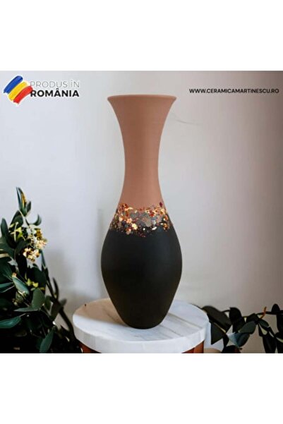 Ceramica Martinescu Silhouette ceramic vase, unique designs, 42 cm