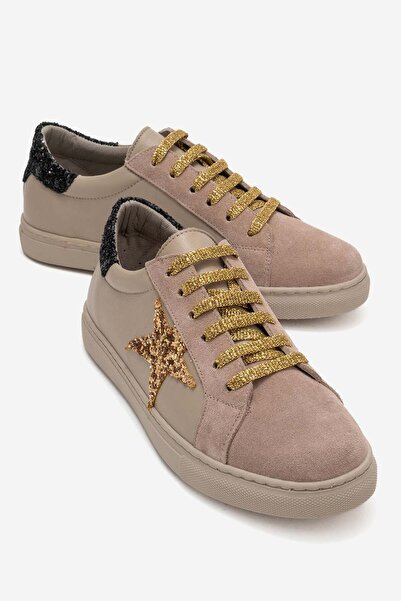 Zeynep Sıradağlı Pantofi sport pentru femei Brendon din piele naturală Gri-Gr...