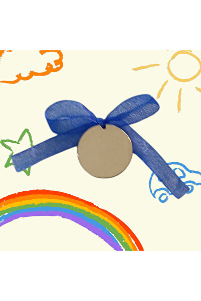 magazinu de gravura Baptism Coin / Mot 22mm, silver, personalized with text Angel model - We wish you moments